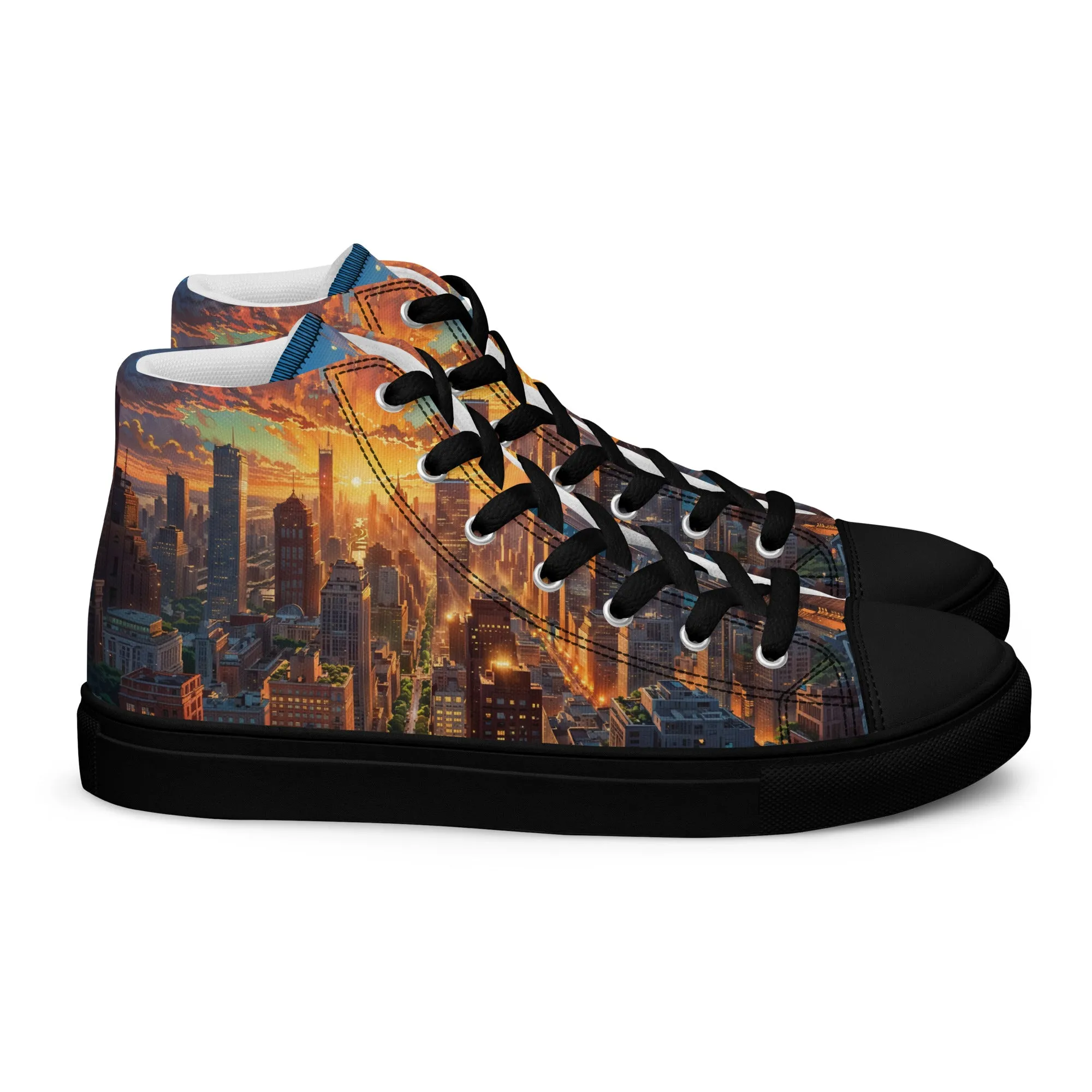 Unisex high top canvas shoes- City