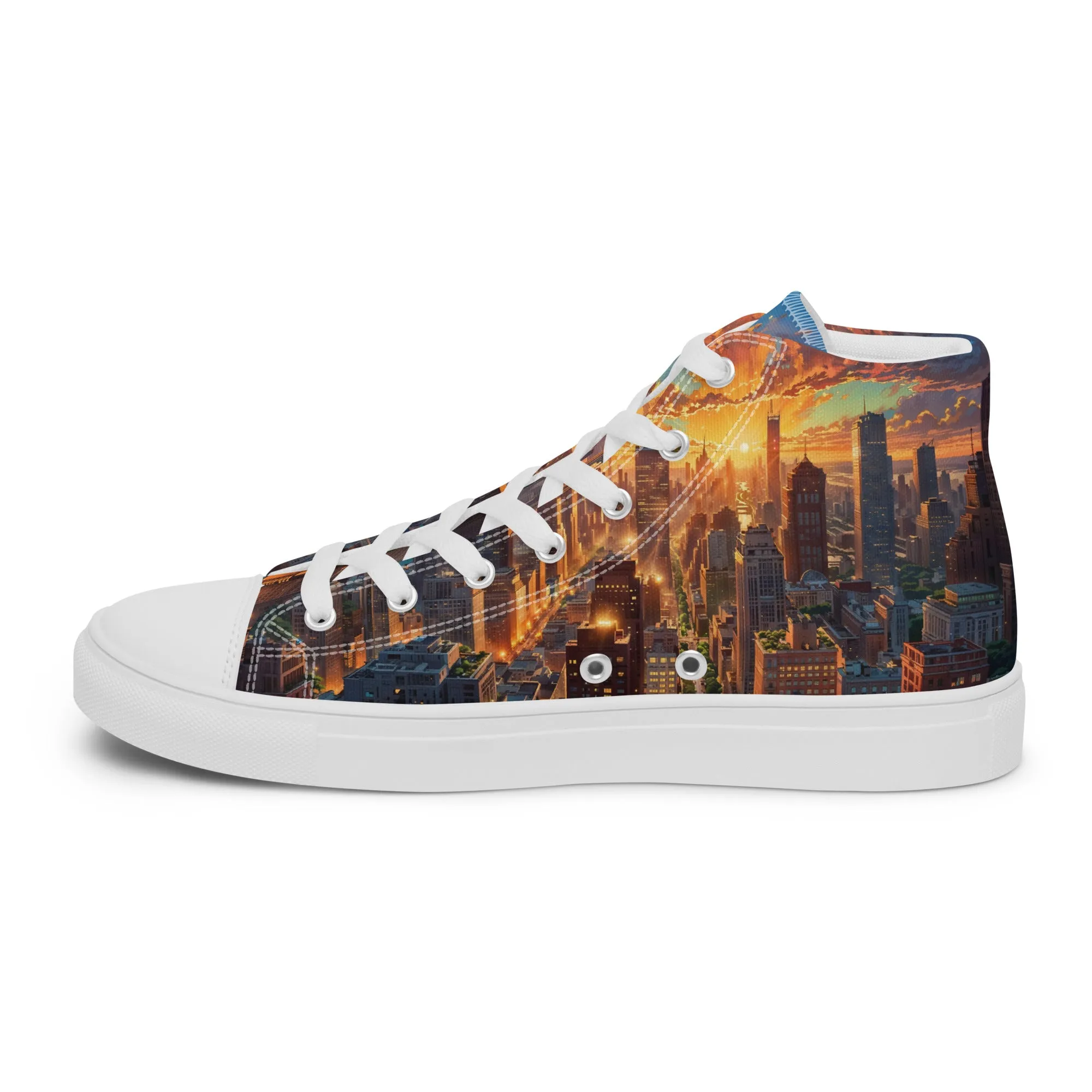 Unisex high top canvas shoes- City