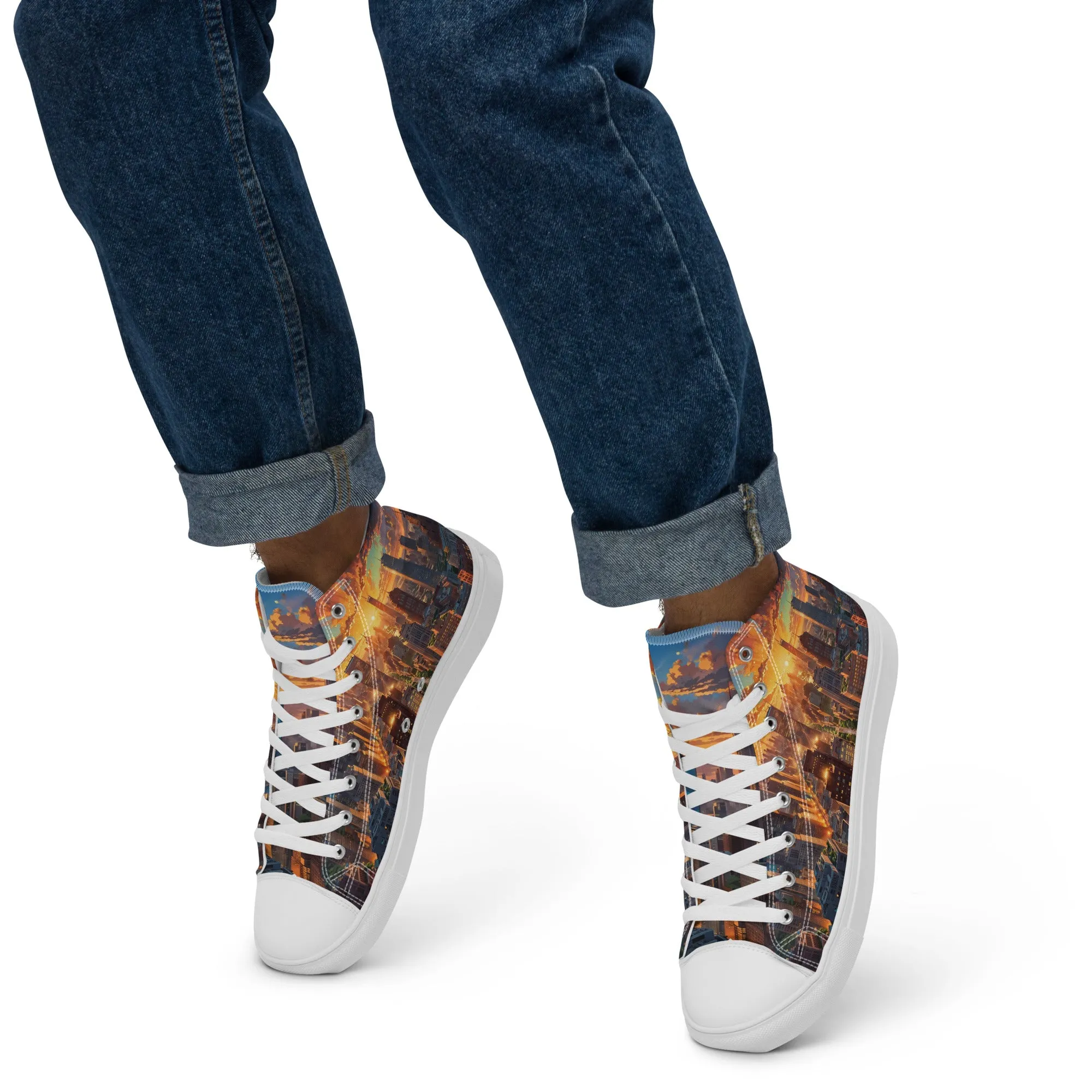 Unisex high top canvas shoes- City