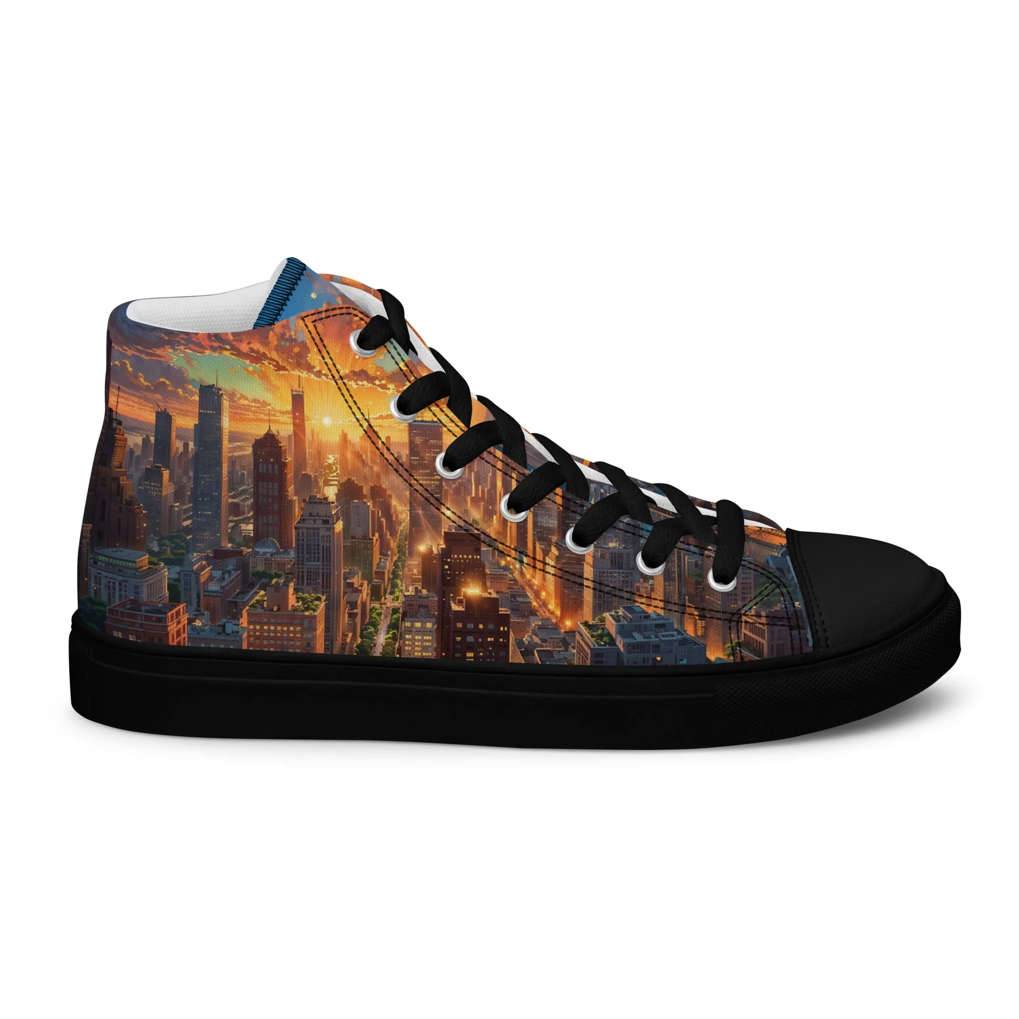 Unisex high top canvas shoes- City