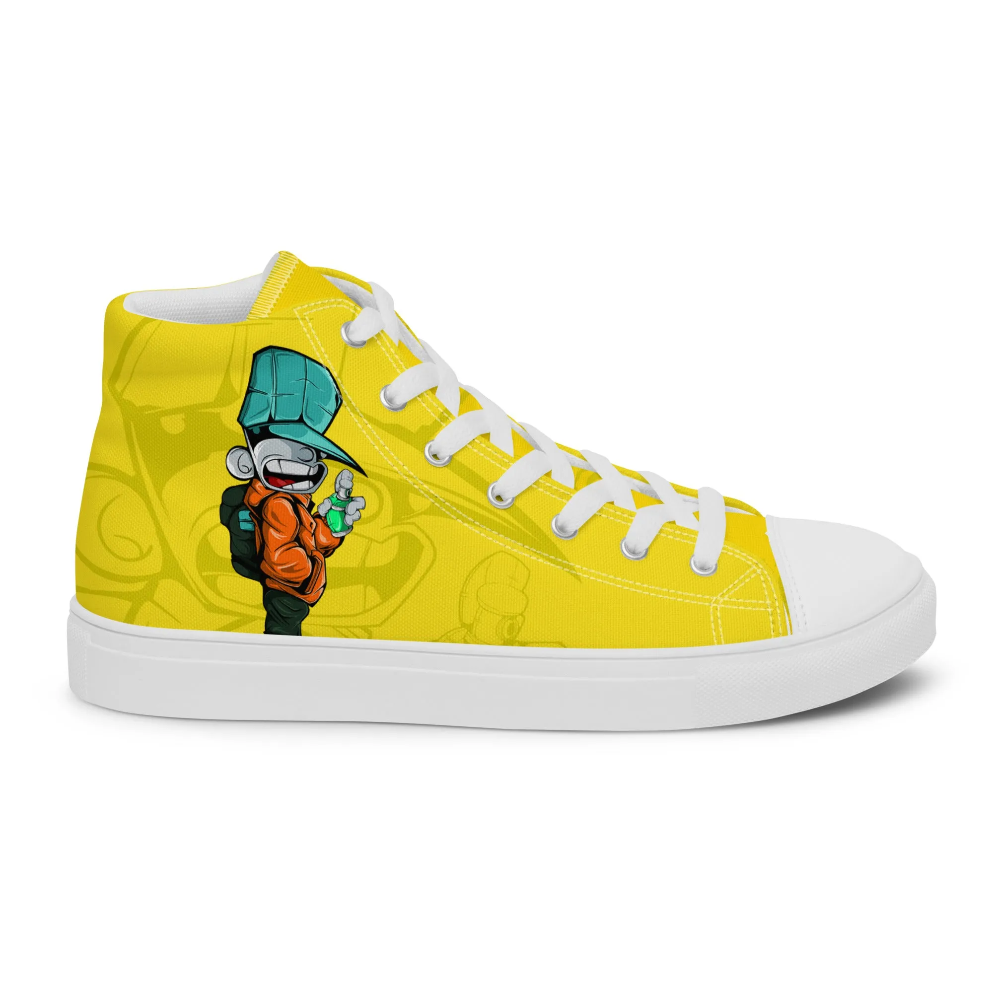 Unisex high top canvas shoes- Sprayer