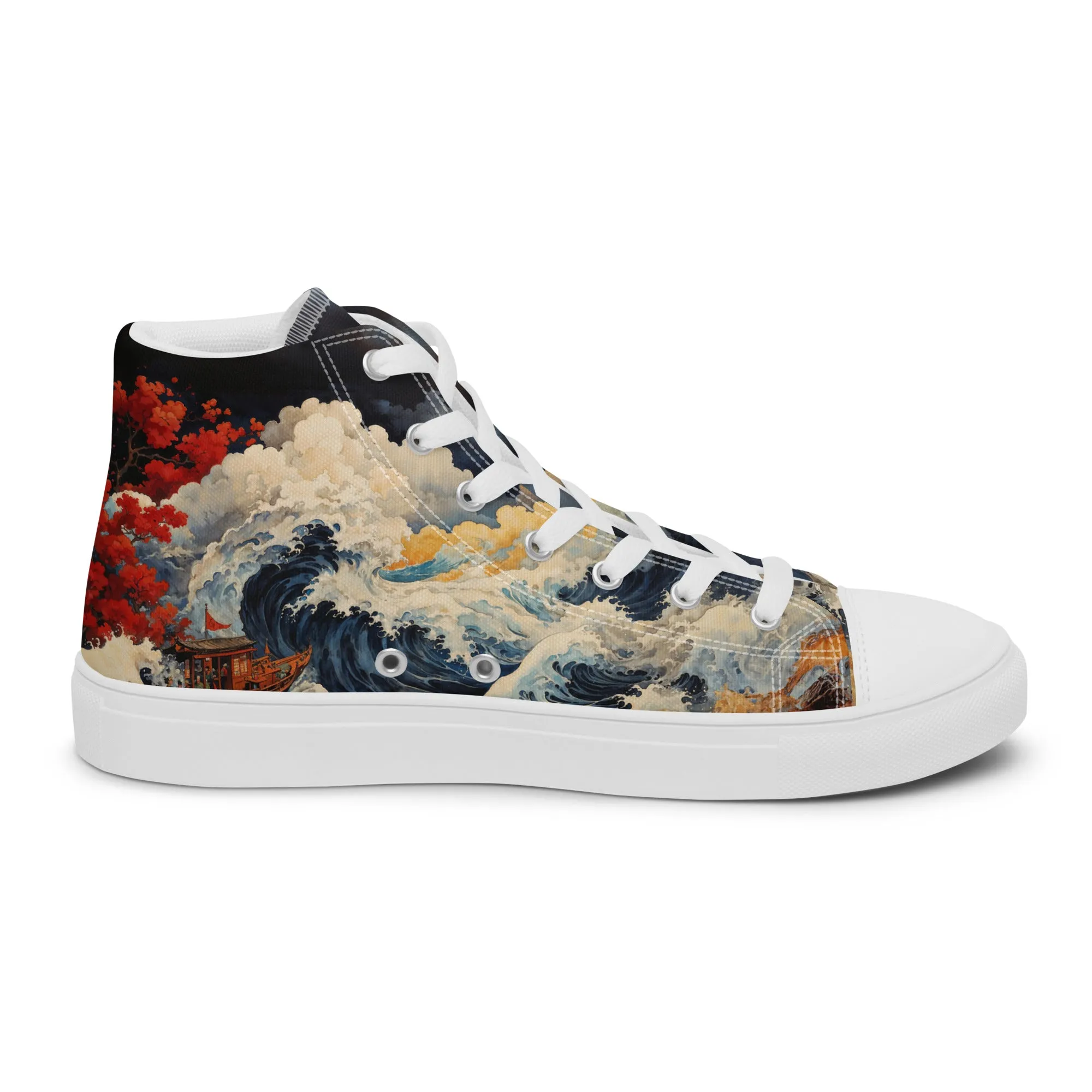 Unisex - high top canvas shoes- Storm