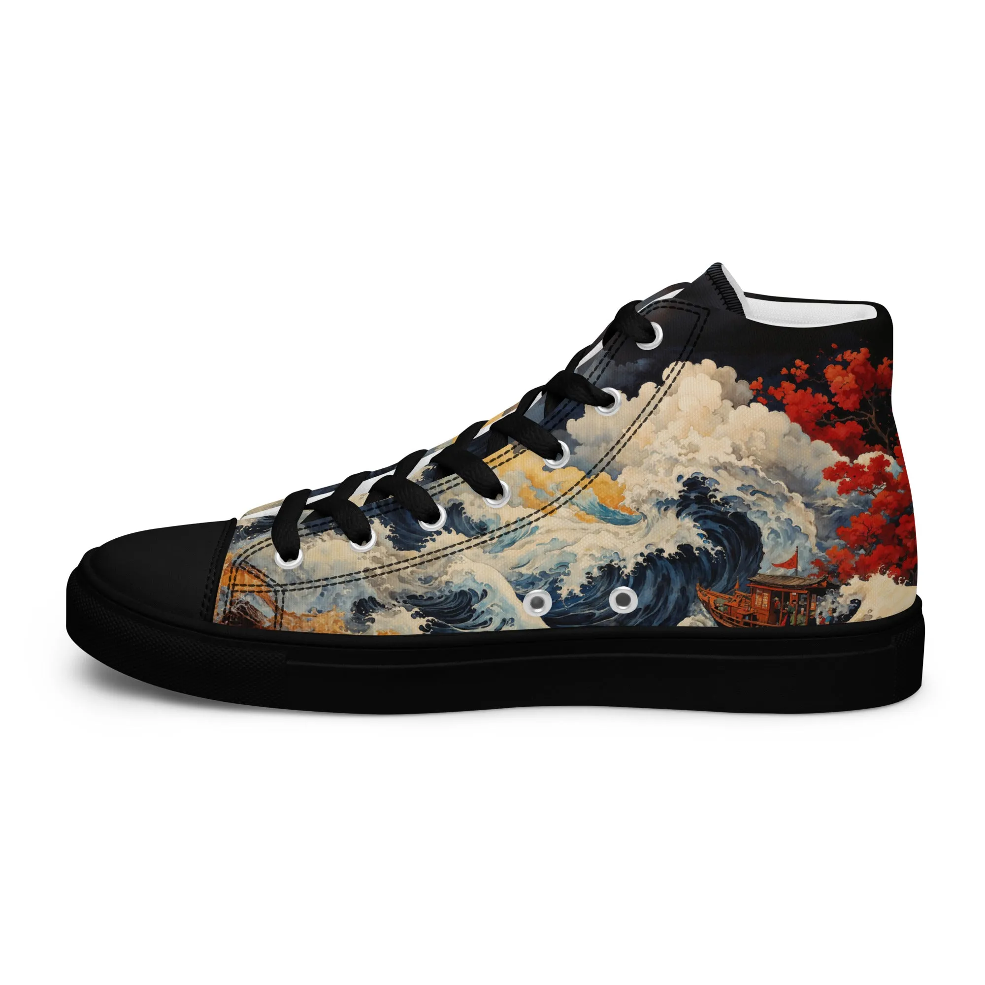 Unisex - high top canvas shoes- Storm