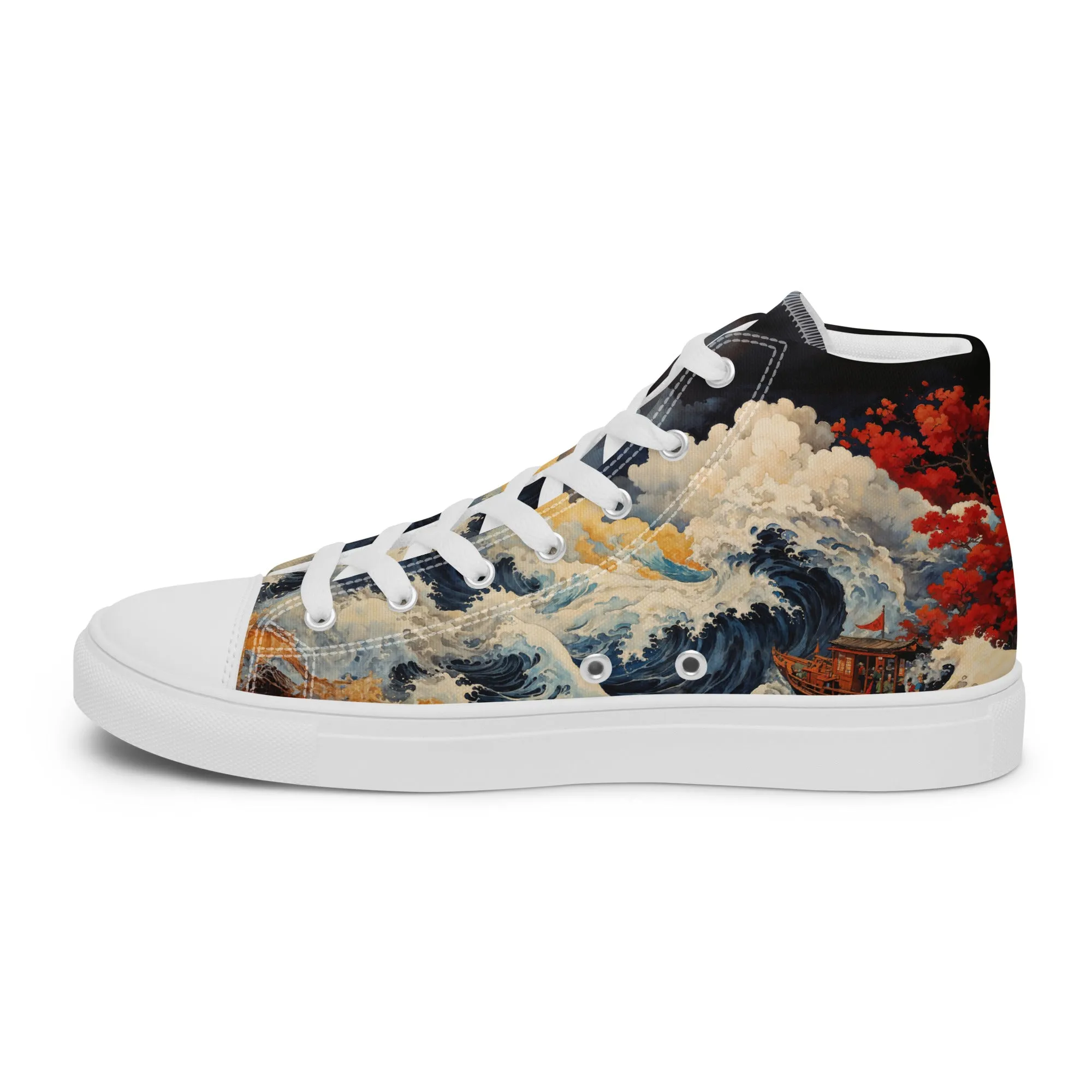 Unisex - high top canvas shoes- Storm