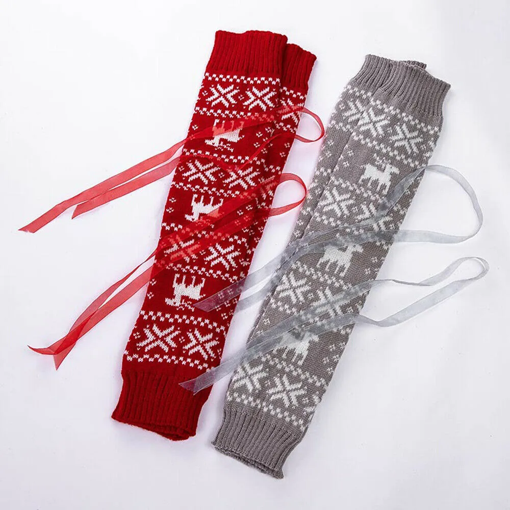 Winter Knitted Thigh High Long Socks For Women