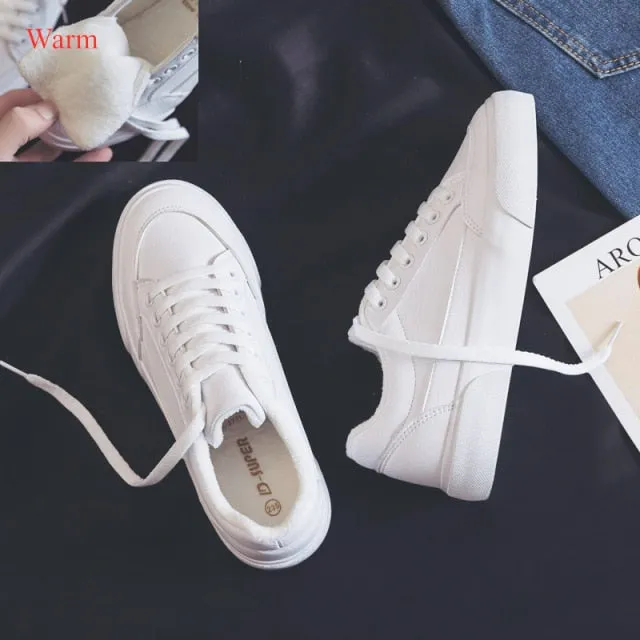 Women Sneakers Fashion Woman's Shoes Spring Trend Casual Sport Shoes For Women New  Comfort White Vulcanized Platform Shoes